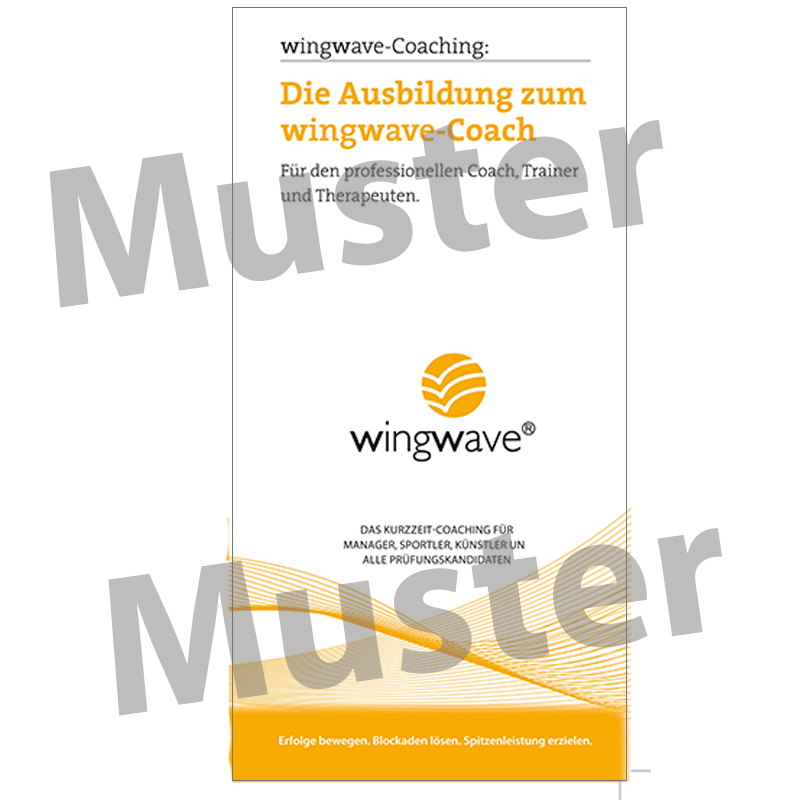 Wingwave-Folder Die Ausbildung Zum Wingwave-Coach (1 Paket = 20 Stck ...