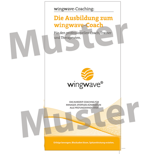 wingwave-Folder die Ausbildung zum wingwave-Coach (1 Paket = 20 Stck.)